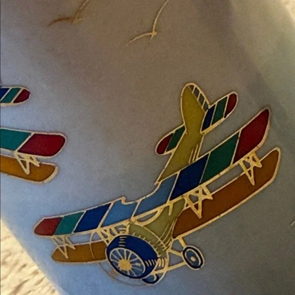 OTAGIRI Flying Biplanes Vintage Mug Set - Picture 10 of 12